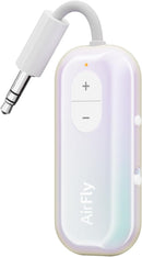 Airfly Pro 2 – Bluetooth Adapter for Airplane, Pair 2 Airpods or Wireless Headphones – 3.5Mm AUX Bluetooth Transmitter and Receiver for Cars, Boats, Treadmills, Tvs & More – Airplane Travel Essentials