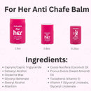 for Her anti Chafe Balm | Chafing Stick with Added Emollients | Great for Dry, Sensitive Skin And/Or Sensitive Areas | Use on Chest, Bra, Butt, Groin, Arm, and Thigh Chafing | 0.8Oz