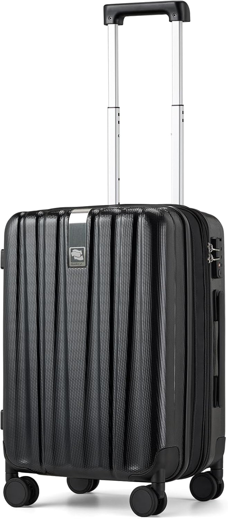 20 Inch Expandable Carry on Luggage 22X14X9 Airline Approved Lightweight PC Hard Shell Suitcases with Wheels Tsa Luggage Rolling Suitcase Travel Luggage Bag for Weekender(Cuba Sand Pink)
