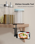 Airplane Travel Essentials Phone Holder, Universal Handsfree Phone Mount for Flying with 360 Degree Rotation, Accessory for Airplane, Travel Must Haves Phone Stand for Desk, Tray Table