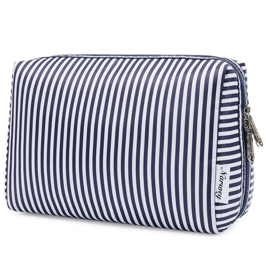 Checkered Makeup Bag Travel Cosmetic Bag Organizer Toiletry Bag Make up Bags with Compartments for Women Girls (Large, Light Checkerboard)