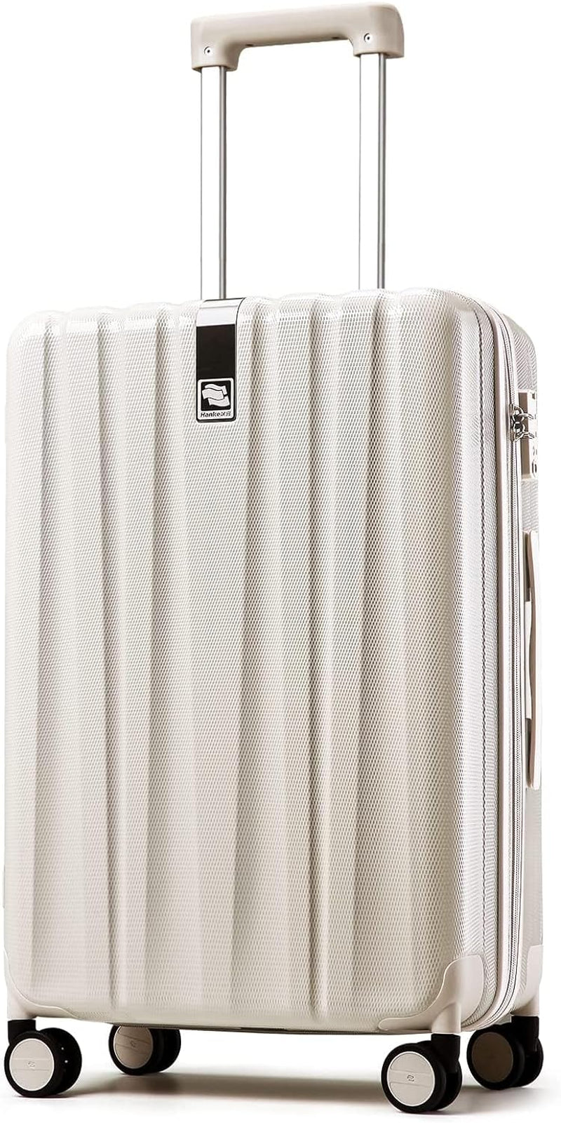20 Inch Expandable Carry on Luggage 22X14X9 Airline Approved Lightweight PC Hard Shell Suitcases with Wheels Tsa Luggage Rolling Suitcase Travel Luggage Bag for Weekender(Cuba Sand Pink)