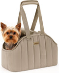 ​​ Dog Purse Carrier, Lightweight Dog Carriers for Small Dogs with Large Pockets, Dog Soft-Sided Carriers up to 9Lbs, Pet Carrier for Puppy Cat Rabbit, Suitable for Travel, Subway, Khaki