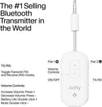 Airfly Pro 2 – Bluetooth Adapter for Airplane, Pair 2 Airpods or Wireless Headphones – 3.5Mm AUX Bluetooth Transmitter and Receiver for Cars, Boats, Treadmills, Tvs & More – Airplane Travel Essentials