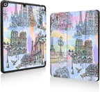 Case for Ipad 9Th/8Th/7Th Generation,Ipad 10.2 Inch Case Smart Folio Ipad 2021/2020/2019 Cover,Trifold Stand,Pencil Holder,Auto Sleep/Wake Up,Cute Aesthetic Designed,Romantic Paris