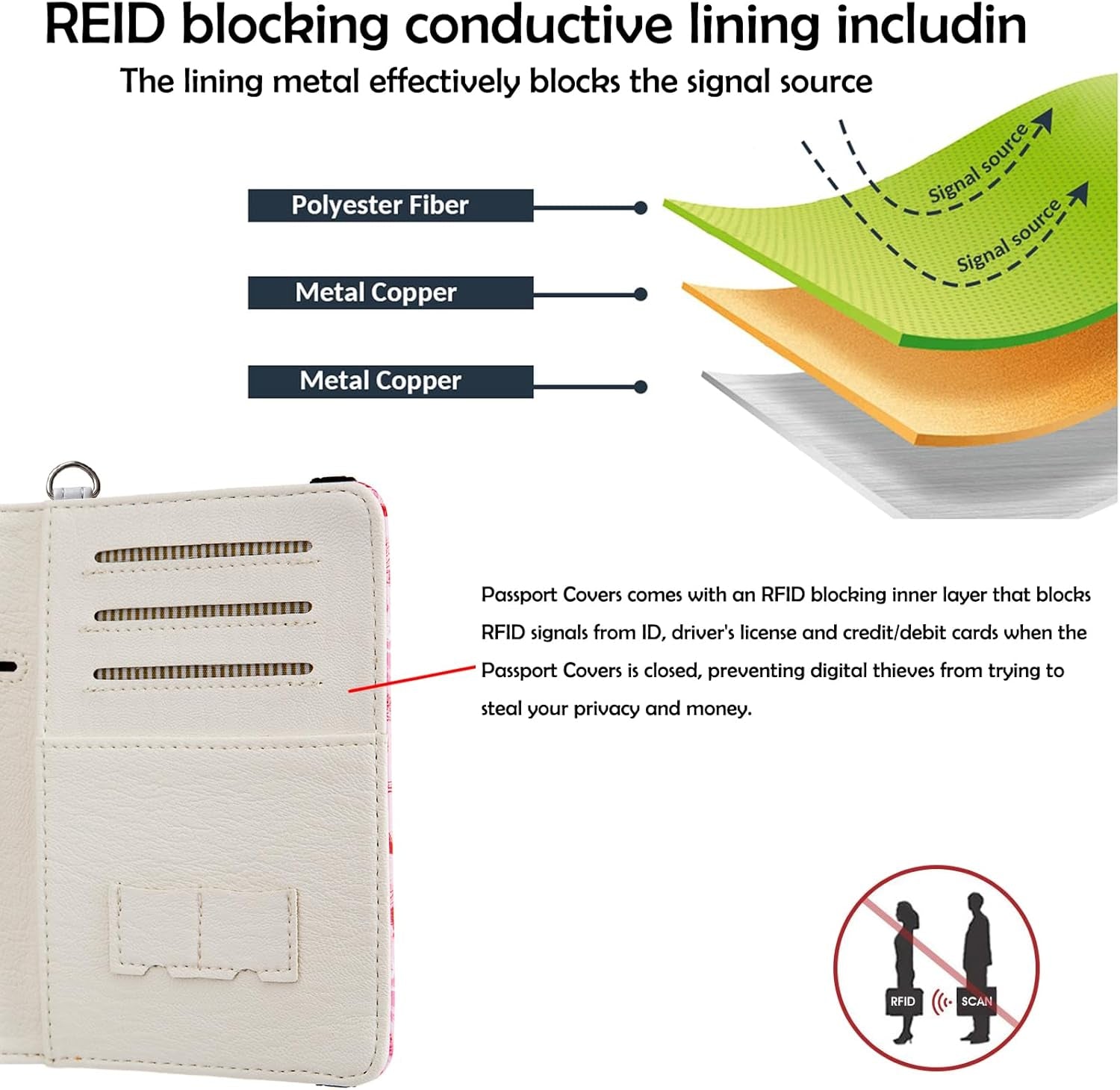 Airtag Passport Holder,Cute Travel Wallet RFID Blocking Anti-Lost Travel Essentials Family Passport Protector Case Credit Card Slots for Women(Eiffel Tower(With Airtag Holder))