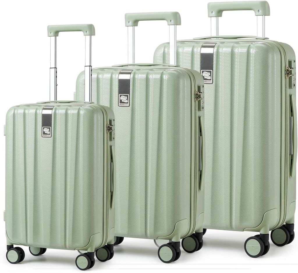 20 Inch Expandable Carry on Luggage 22X14X9 Airline Approved Lightweight PC Hard Shell Suitcases with Wheels Tsa Luggage Rolling Suitcase Travel Luggage Bag for Weekender(Cuba Sand Pink)