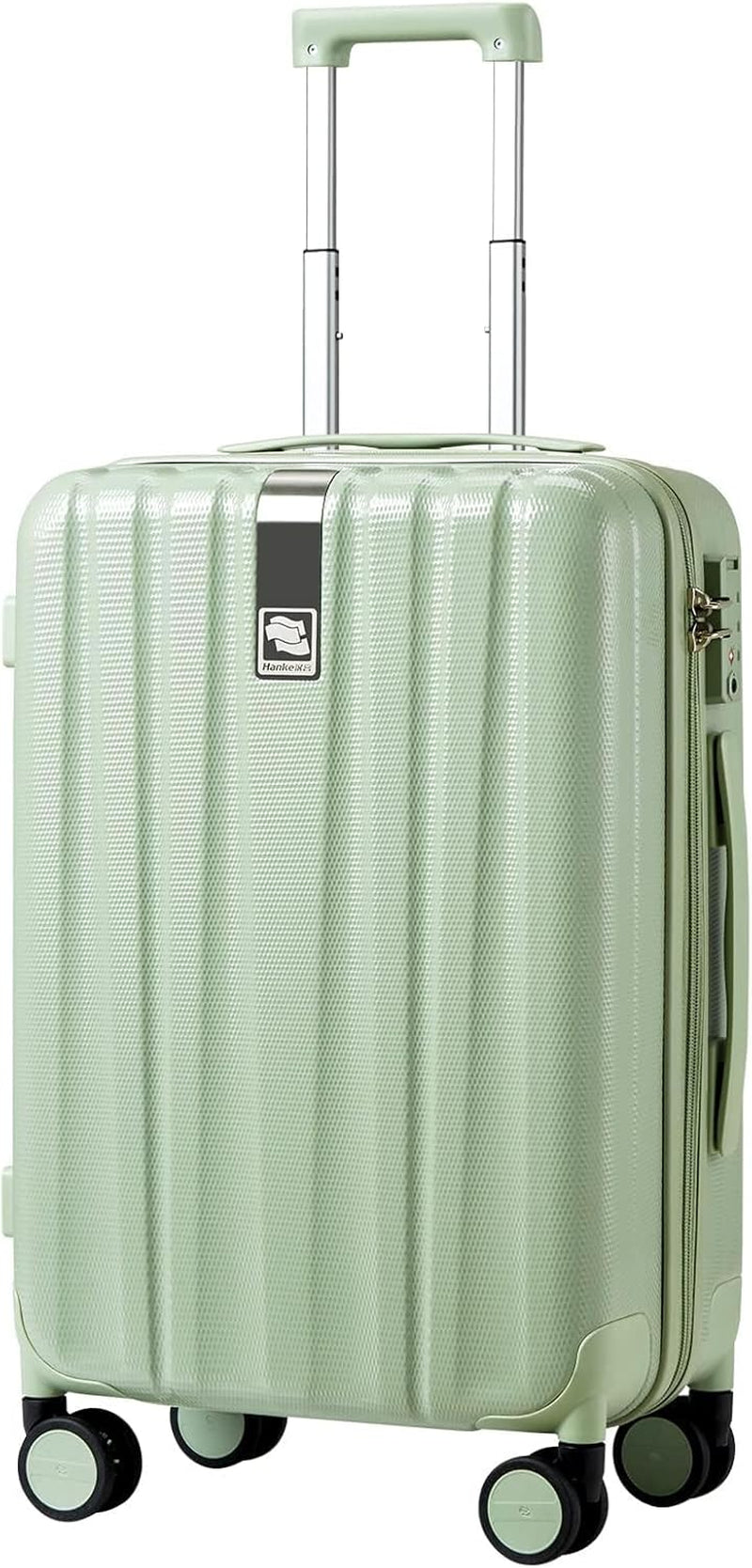 20 Inch Expandable Carry on Luggage 22X14X9 Airline Approved Lightweight PC Hard Shell Suitcases with Wheels Tsa Luggage Rolling Suitcase Travel Luggage Bag for Weekender(Cuba Sand Pink)