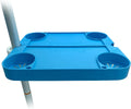 Tray Table System with 4 Cup Holders - Beach Trip Must Have for Vacation - Easy Clip on & Clip off Umbrella