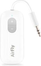 Airfly Pro 2 – Bluetooth Adapter for Airplane, Pair 2 Airpods or Wireless Headphones – 3.5Mm AUX Bluetooth Transmitter and Receiver for Cars, Boats, Treadmills, Tvs & More – Airplane Travel Essentials