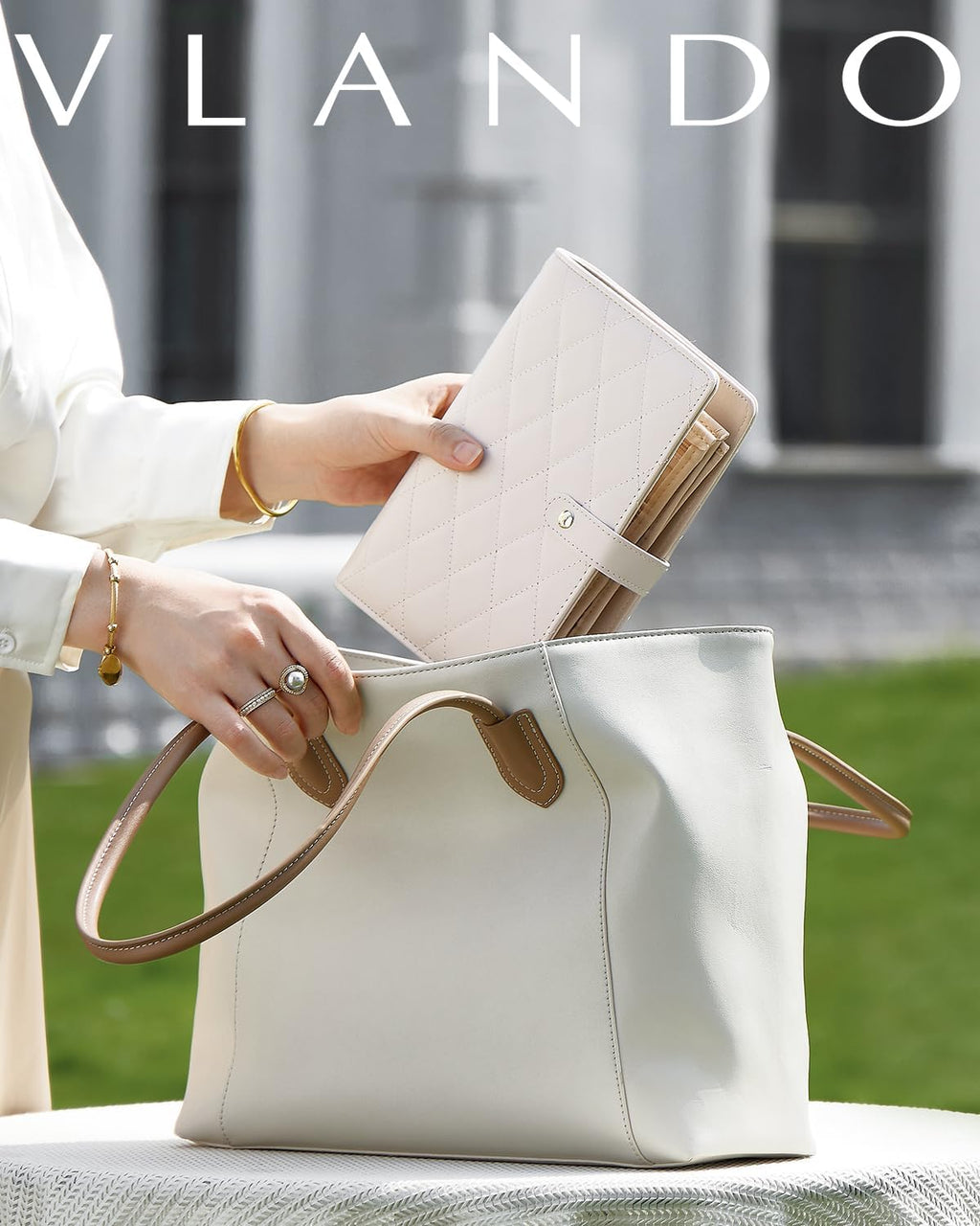 Mothers Day Gifts,Travel Jewelry Organizer Case,Jewelry Storage Book Ring Binder with Clear Zipper Velvet Jewelry Pouches Bags for Rings,Necklace,Earrings-Cream White