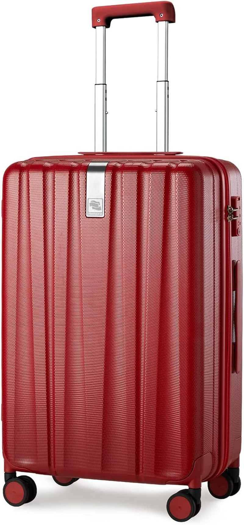 20 Inch Expandable Carry on Luggage 22X14X9 Airline Approved Lightweight PC Hard Shell Suitcases with Wheels Tsa Luggage Rolling Suitcase Travel Luggage Bag for Weekender(Cuba Sand Pink)