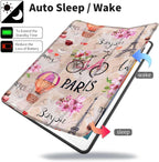 Case for Ipad 9Th/8Th/7Th Generation,Ipad 10.2 Inch Case Smart Folio Ipad 2021/2020/2019 Cover,Trifold Stand,Pencil Holder,Auto Sleep/Wake Up,Cute Aesthetic Designed,Romantic Paris