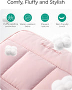 Electronics Organizer Travel Case, Cord Organizer for Travel, Travel Essentials for Women, Cable Organizer Pouch, Tech Organizer as Travel Accessories for Charger, Phone, Beige