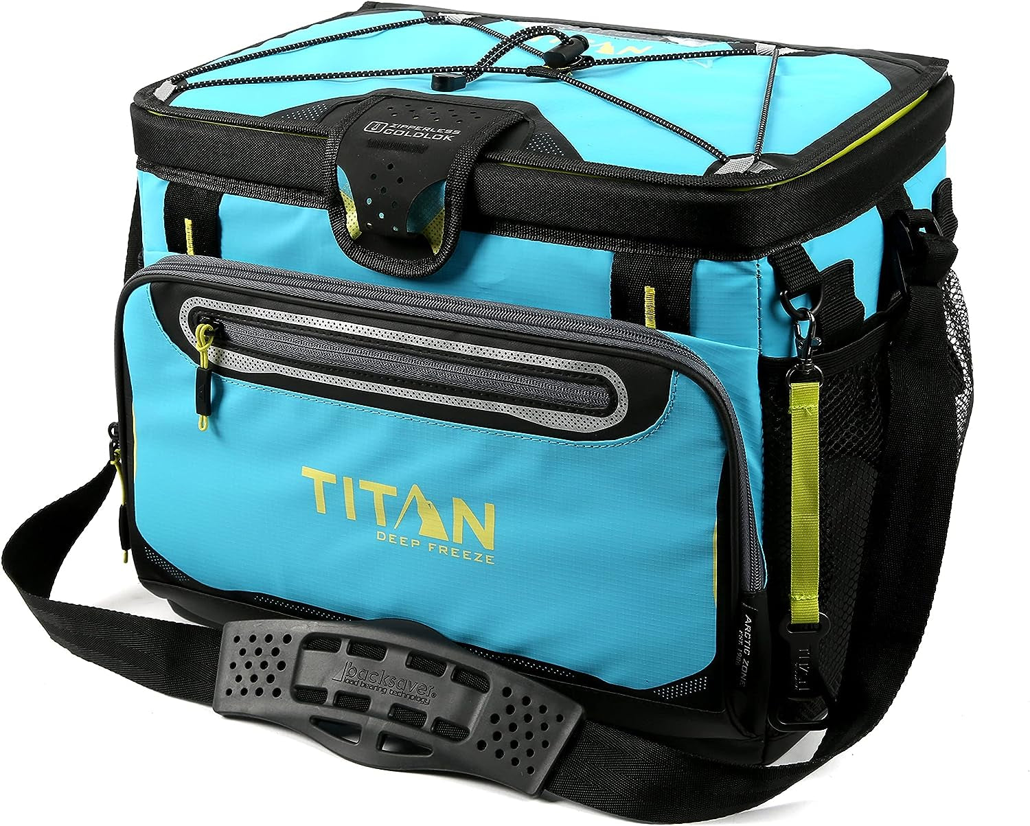 Titan Deep Freeze Cooler Zipperless Hardbody Cooler - Deep Freeze Insulation, Hardbody Liner, and Smartshelf