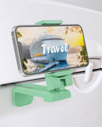 Airplane Travel Essentials Phone Holder, Universal Handsfree Phone Mount for Flying with 360 Degree Rotation, Accessory for Airplane, Travel Must Haves Phone Stand for Desk, Tray Table