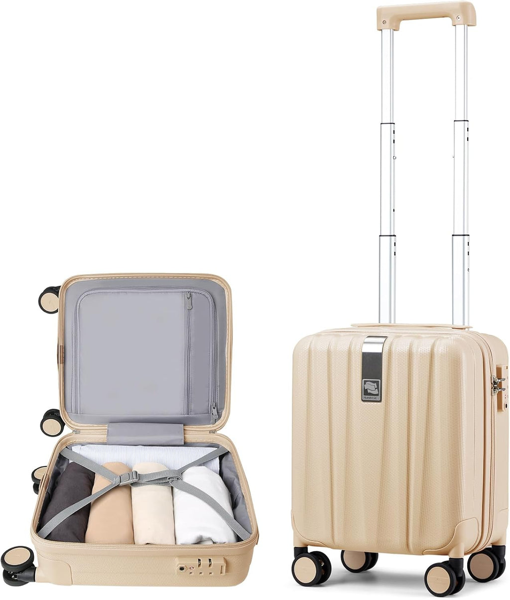 20 Inch Expandable Carry on Luggage 22X14X9 Airline Approved Lightweight PC Hard Shell Suitcases with Wheels Tsa Luggage Rolling Suitcase Travel Luggage Bag for Weekender(Cuba Sand Pink)