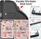 Case for Ipad 9Th/8Th/7Th Generation,Ipad 10.2 Inch Case Smart Folio Ipad 2021/2020/2019 Cover,Trifold Stand,Pencil Holder,Auto Sleep/Wake Up,Cute Aesthetic Designed,Romantic Paris