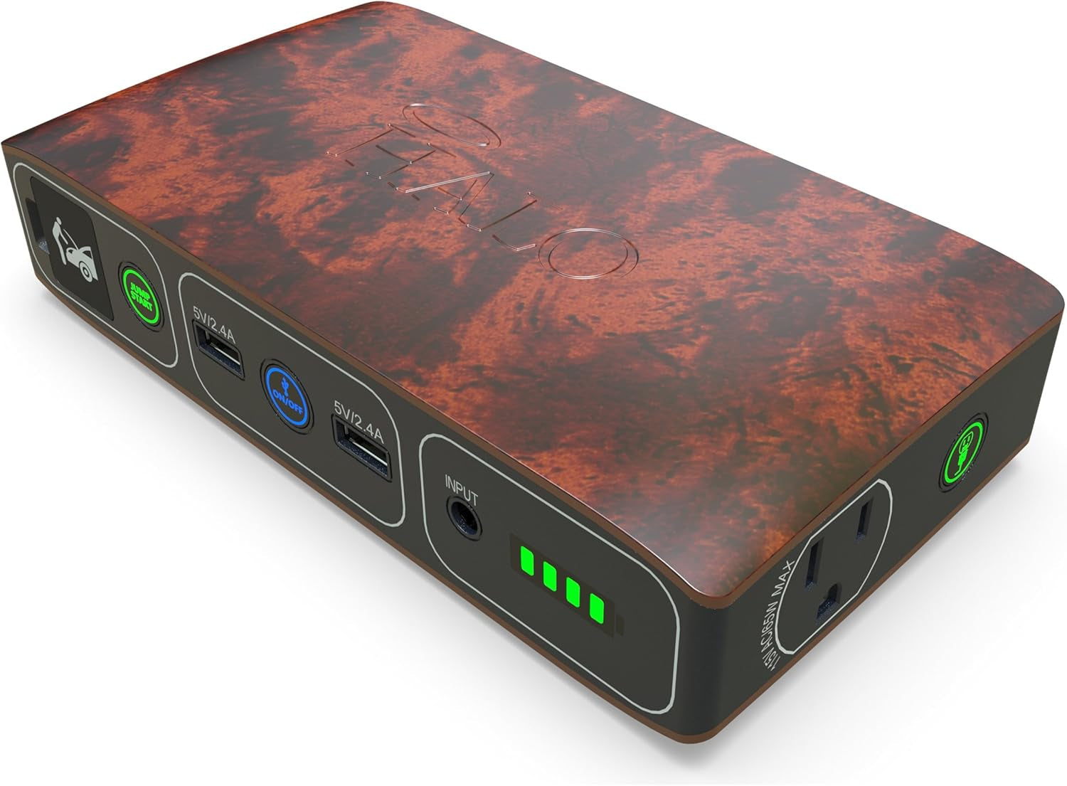 Bolt 58830 ACDC Portable Car Battery Jump Starter | 58.8Wh USB Power Bank with AC Outlet, Emergency Floodlight & Charger, Jumps Cars Suvs & Trucks, Powers Phones & Laptops, TSA Approved — Gray