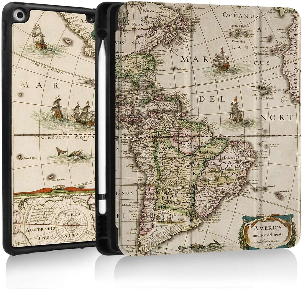 Case for Ipad 9Th/8Th/7Th Generation,Ipad 10.2 Inch Case Smart Folio Ipad 2021/2020/2019 Cover,Trifold Stand,Pencil Holder,Auto Sleep/Wake Up,Cute Aesthetic Designed,Romantic Paris