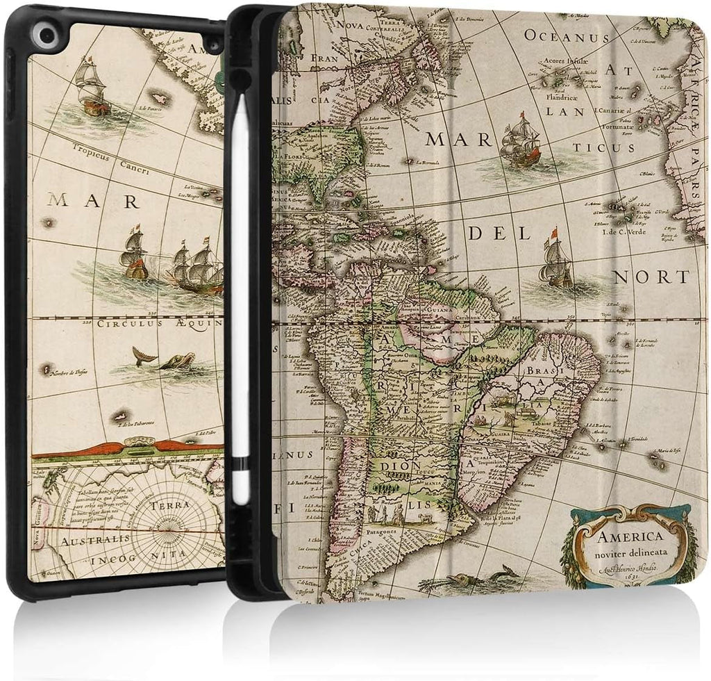 Case for Ipad 9Th/8Th/7Th Generation,Ipad 10.2 Inch Case Smart Folio Ipad 2021/2020/2019 Cover,Trifold Stand,Pencil Holder,Auto Sleep/Wake Up,Cute Aesthetic Designed,Romantic Paris