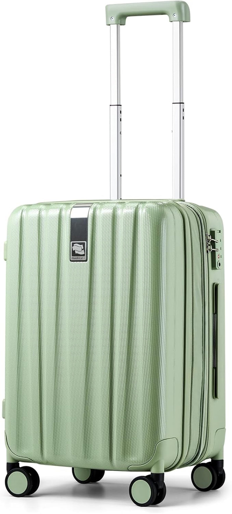 20 Inch Expandable Carry on Luggage 22X14X9 Airline Approved Lightweight PC Hard Shell Suitcases with Wheels Tsa Luggage Rolling Suitcase Travel Luggage Bag for Weekender(Cuba Sand Pink)