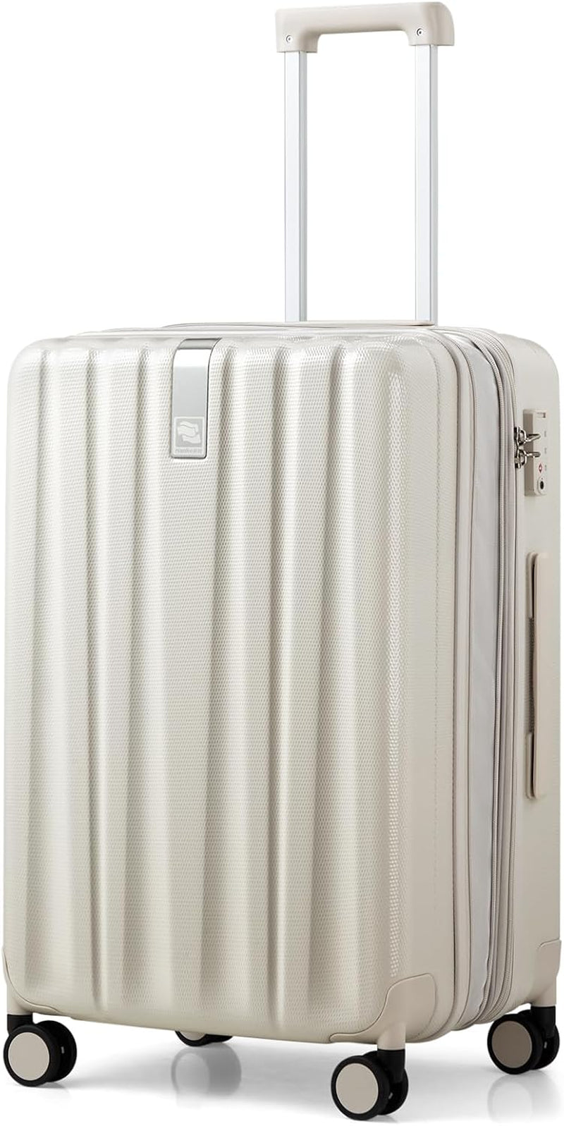 20 Inch Expandable Carry on Luggage 22X14X9 Airline Approved Lightweight PC Hard Shell Suitcases with Wheels Tsa Luggage Rolling Suitcase Travel Luggage Bag for Weekender(Cuba Sand Pink)