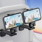 Airplane Travel Essentials Phone Holder, Universal Handsfree Phone Mount for Flying with 360 Degree Rotation, Accessory for Airplane, Travel Must Haves Phone Stand for Desk, Tray Table