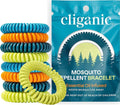 10 Pack Mosquito Repellent Bracelets, Deet-Free Bands, Individually Wrapped (Packaging May Vary)