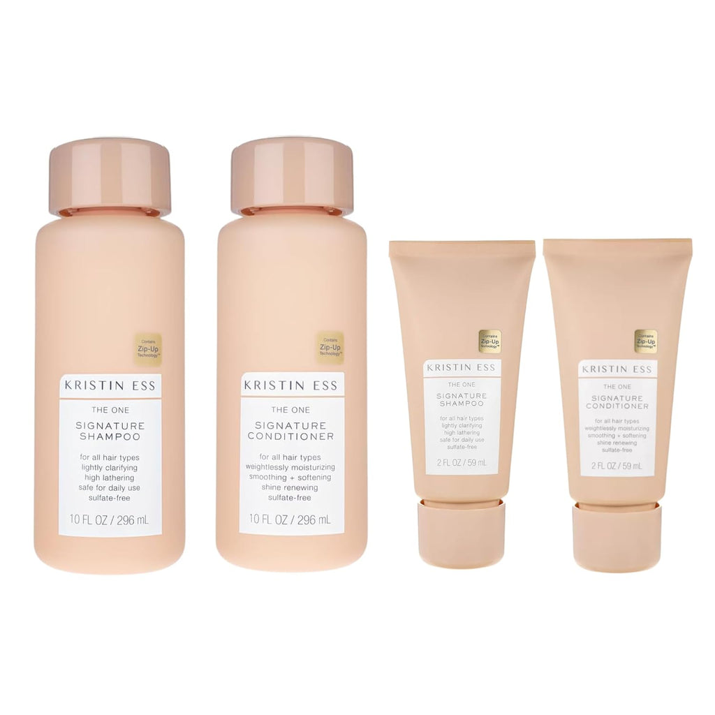 Hair Signature Salon Sulfate Free Shampoo and Conditioner Set for Moisture + Frizz - Color Safe + Vegan - Avocado Oil - Clarifying + Hydrating Dry Damage Repair for Women - Pear Fragrance
