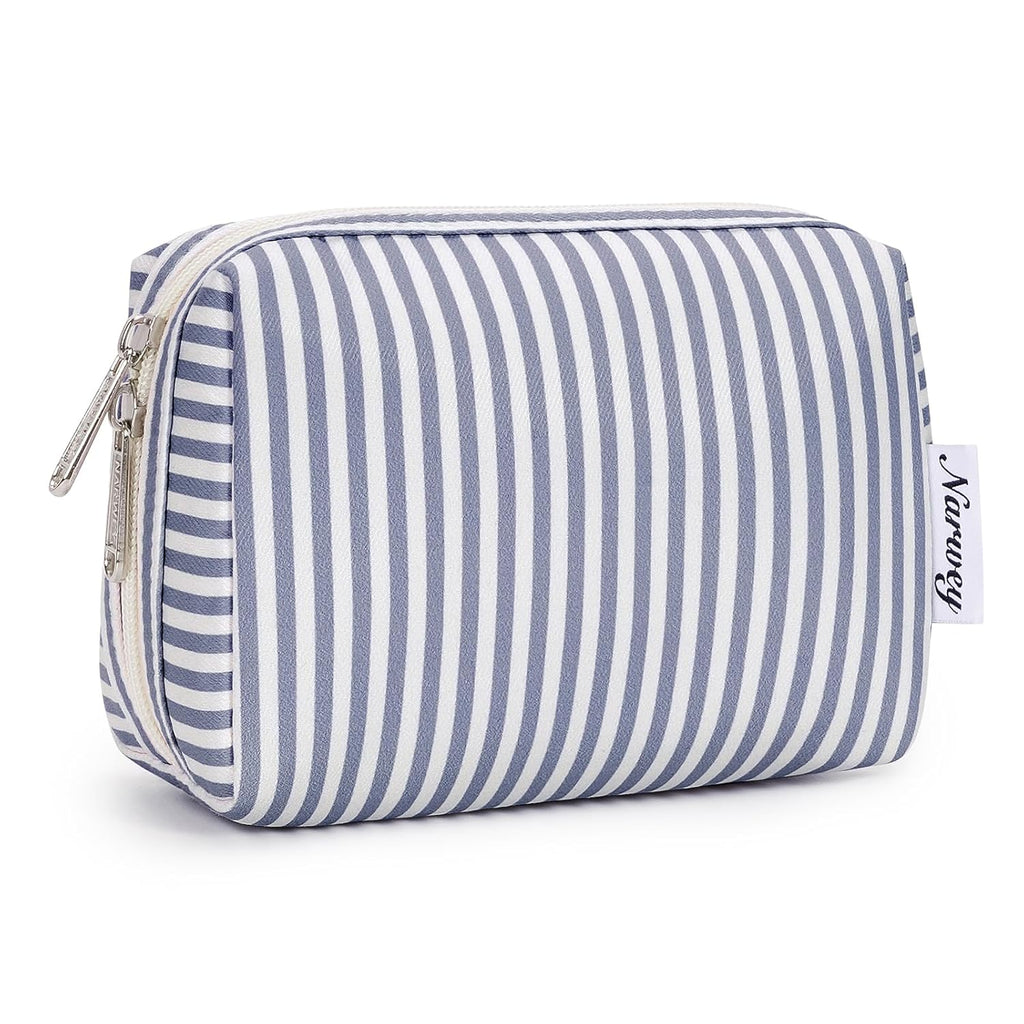 Checkered Makeup Bag Travel Cosmetic Bag Organizer Toiletry Bag Make up Bags with Compartments for Women Girls (Large, Light Checkerboard)