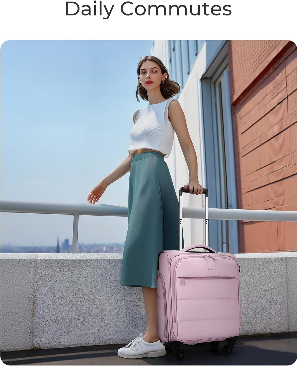 Underseat Carry on Luggage with Wheels, Soft Small Travel Luggage with PVC Wet/Dry Pockets, Lightweight Soft Personal Item Suitcase for Short Trip,Camer