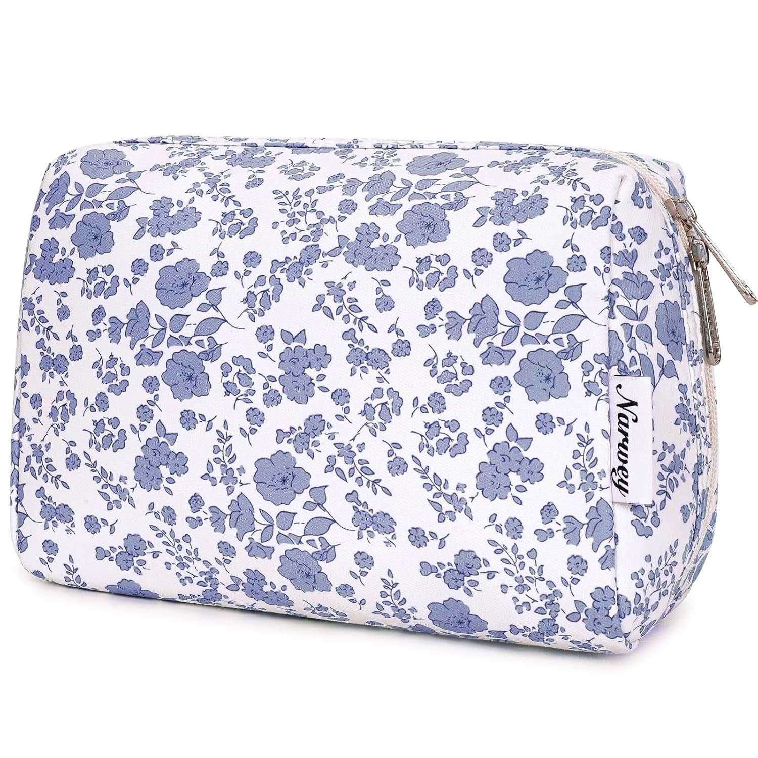 Checkered Makeup Bag Travel Cosmetic Bag Organizer Toiletry Bag Make up Bags with Compartments for Women Girls (Large, Light Checkerboard)