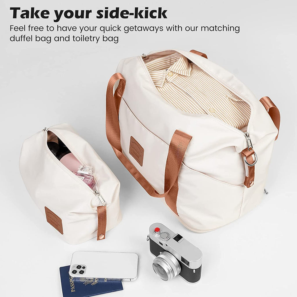 Suitcase Set 3 Piece Carry on Hardside Luggage with TSA Lock Spinner Wheels (White, S(20In))
