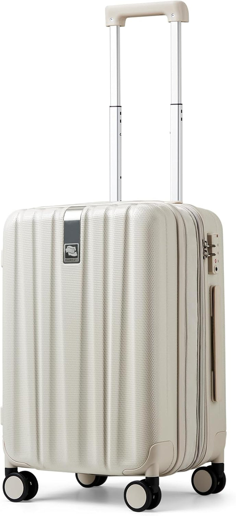20 Inch Expandable Carry on Luggage 22X14X9 Airline Approved Lightweight PC Hard Shell Suitcases with Wheels Tsa Luggage Rolling Suitcase Travel Luggage Bag for Weekender(Cuba Sand Pink)