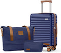 Luggage Sets 3 Piece Hardside Expandable Suitcase with Double Spinner Wheels Tsa Lock Green (20In/24In/28In)