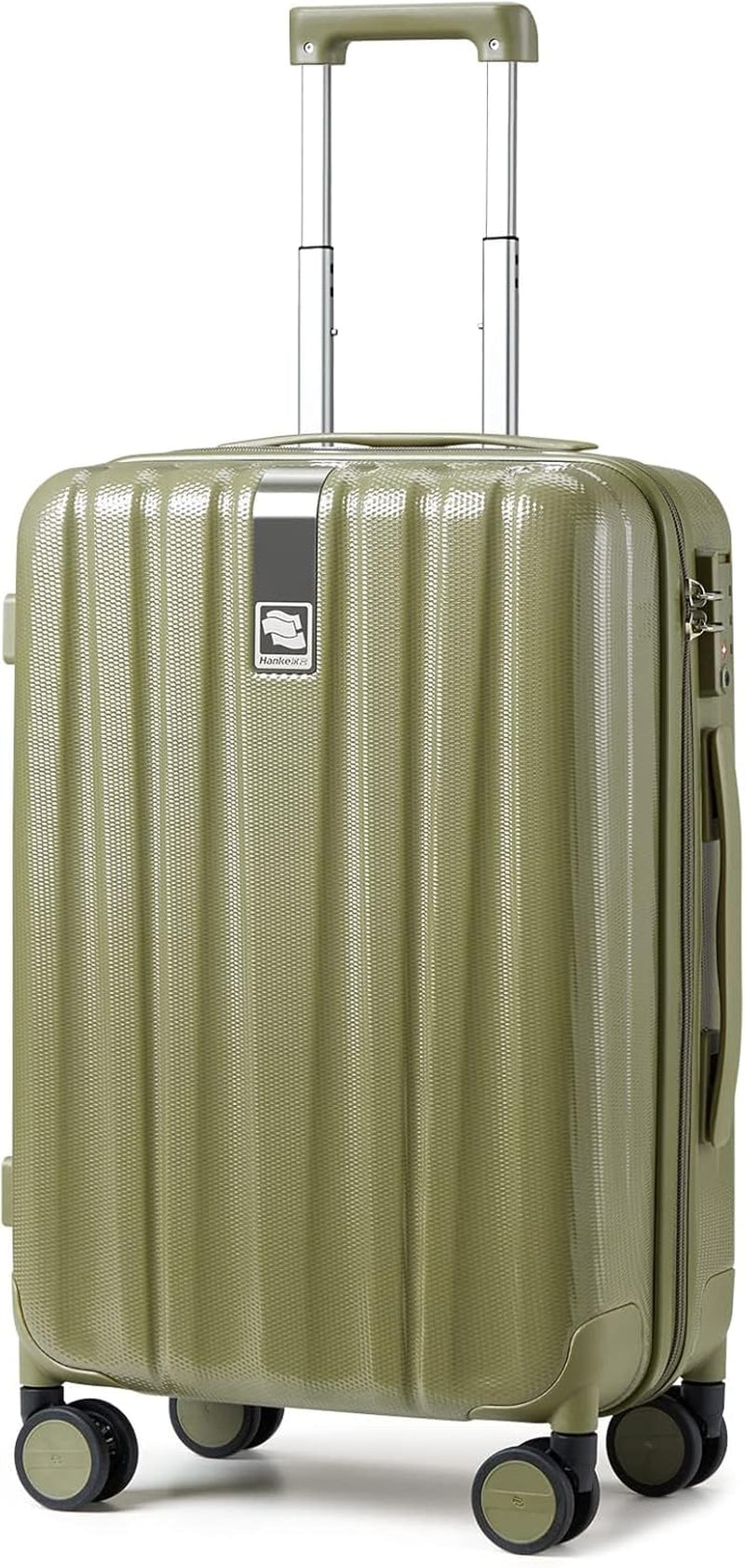 20 Inch Expandable Carry on Luggage 22X14X9 Airline Approved Lightweight PC Hard Shell Suitcases with Wheels Tsa Luggage Rolling Suitcase Travel Luggage Bag for Weekender(Cuba Sand Pink)
