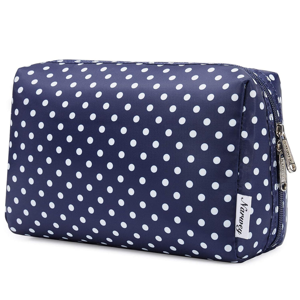 Checkered Makeup Bag Travel Cosmetic Bag Organizer Toiletry Bag Make up Bags with Compartments for Women Girls (Large, Light Checkerboard)
