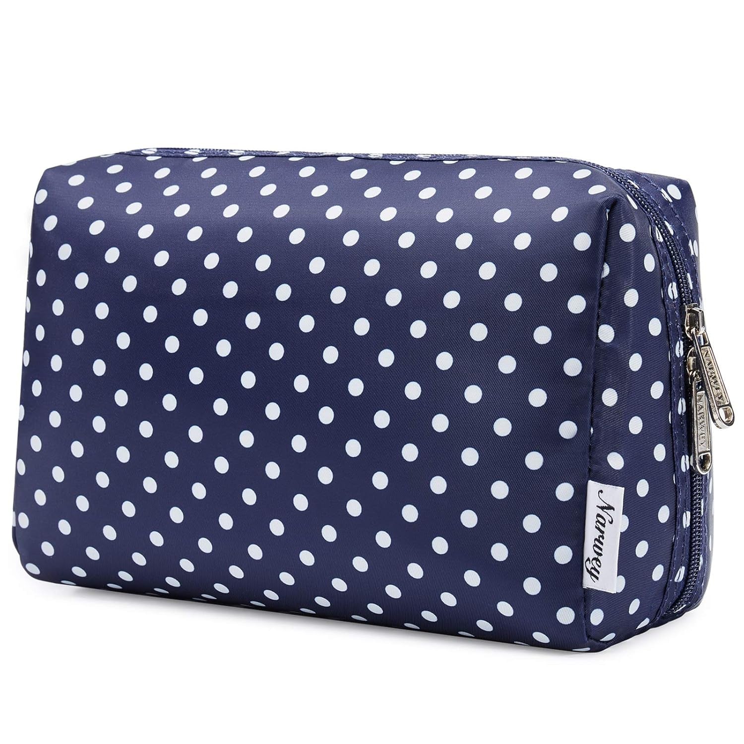 Checkered Makeup Bag Travel Cosmetic Bag Organizer Toiletry Bag Make up Bags with Compartments for Women Girls (Large, Light Checkerboard)