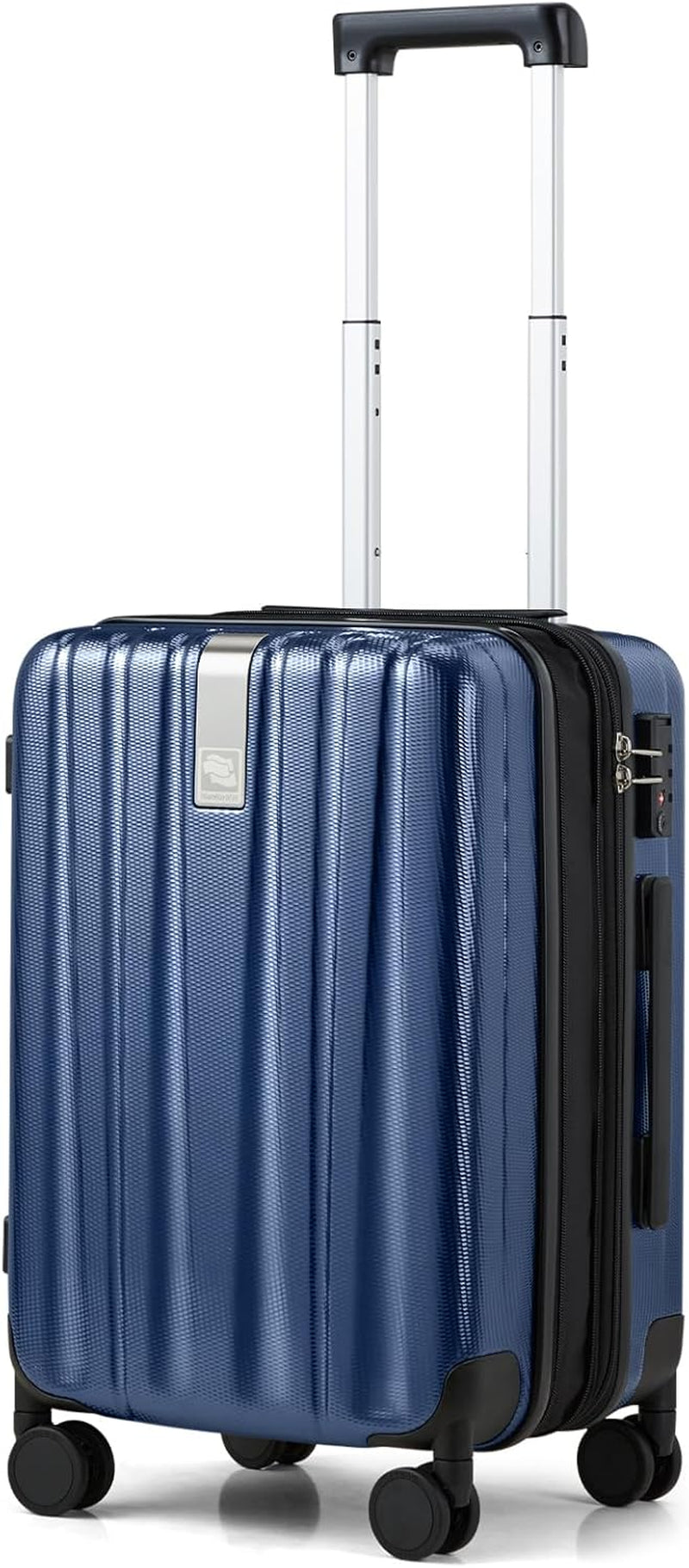 20 Inch Expandable Carry on Luggage 22X14X9 Airline Approved Lightweight PC Hard Shell Suitcases with Wheels Tsa Luggage Rolling Suitcase Travel Luggage Bag for Weekender(Cuba Sand Pink)