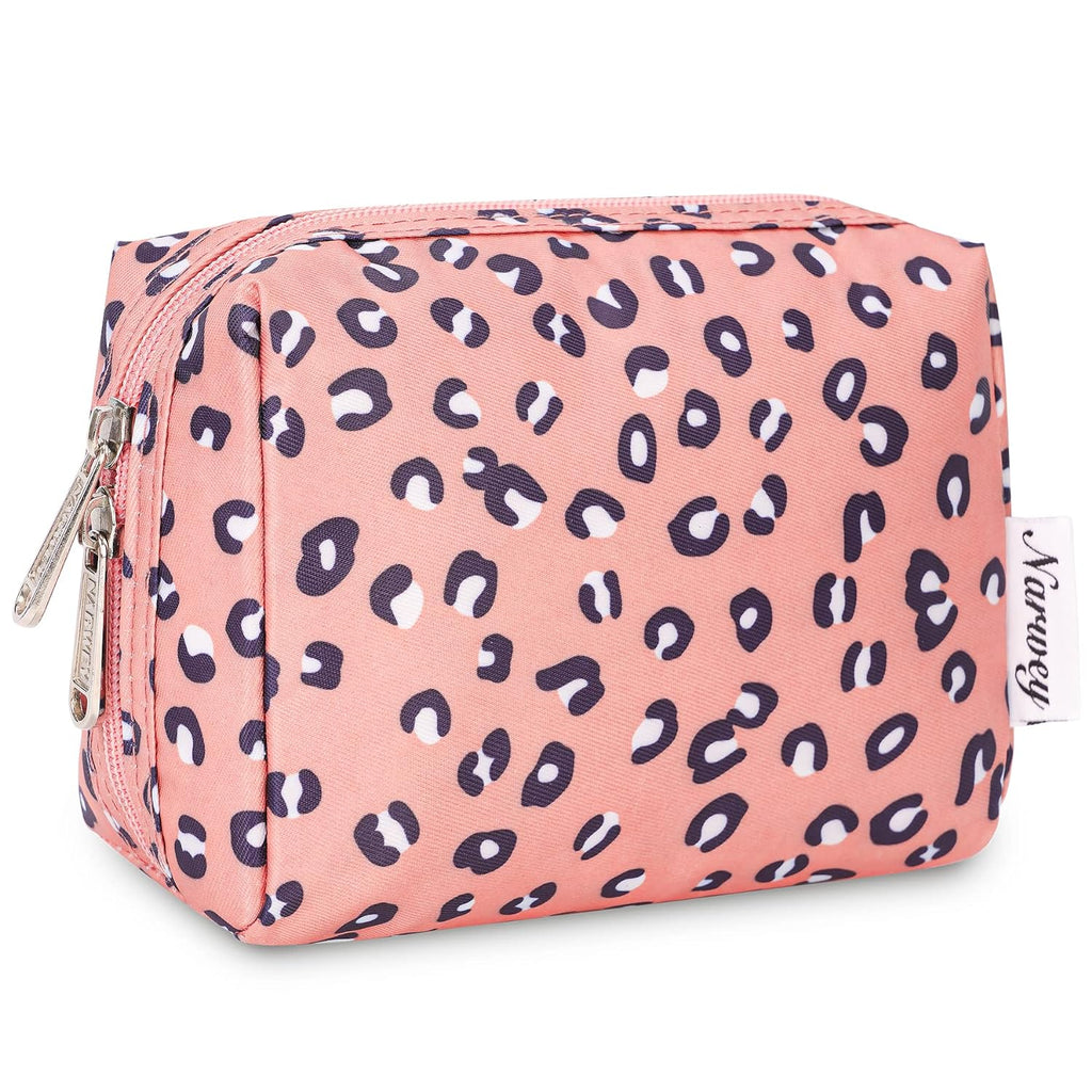 Checkered Makeup Bag Travel Cosmetic Bag Organizer Toiletry Bag Make up Bags with Compartments for Women Girls (Large, Light Checkerboard)