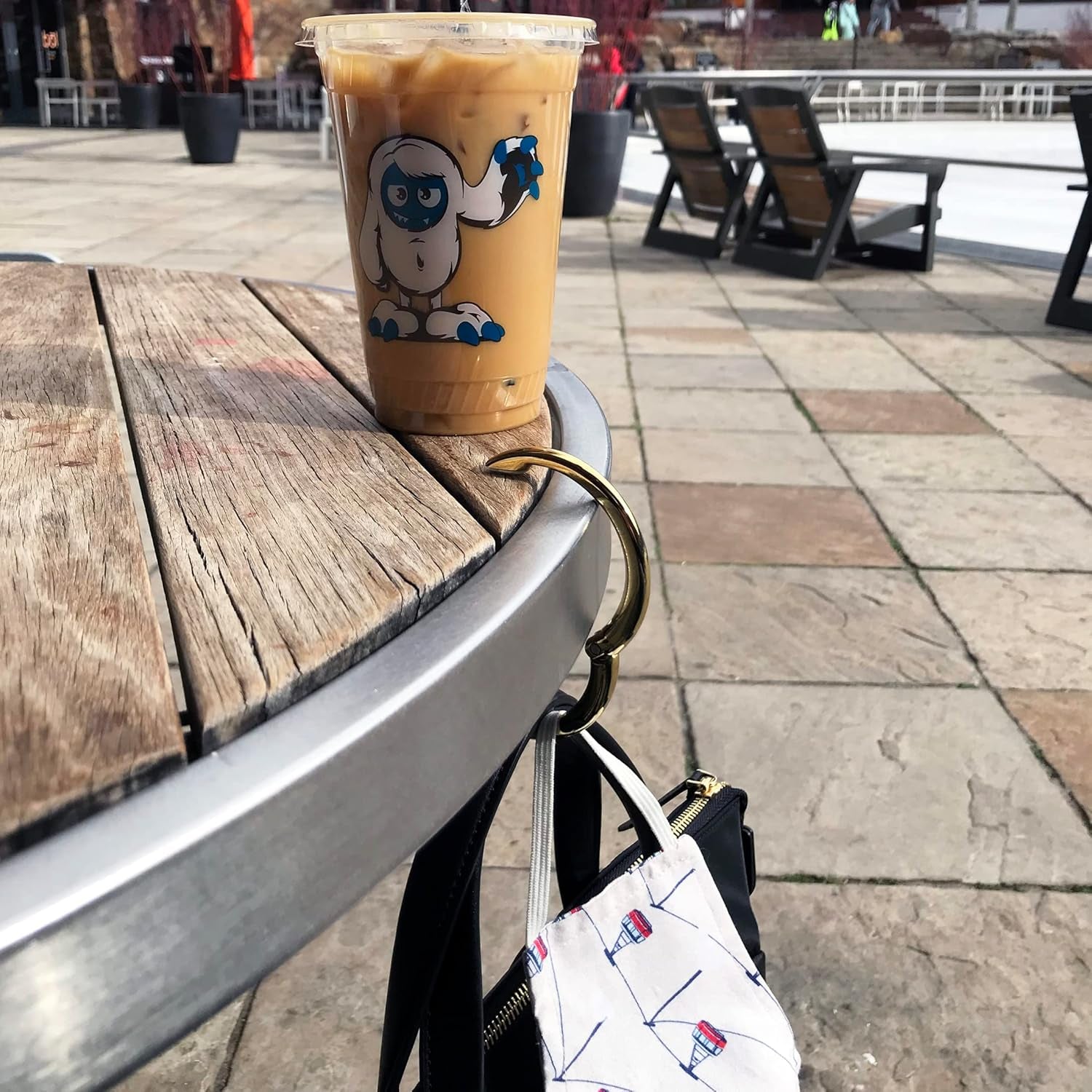 Bag Hanger - the Ring That Opens into a Hook, Closes Automatically | Hangs Almost Anywhere in Just 1/2" of Space | Holds 33 Lbs yet Weighs Only 1.6 Oz | 8 Styles | 3 Yr Warranty