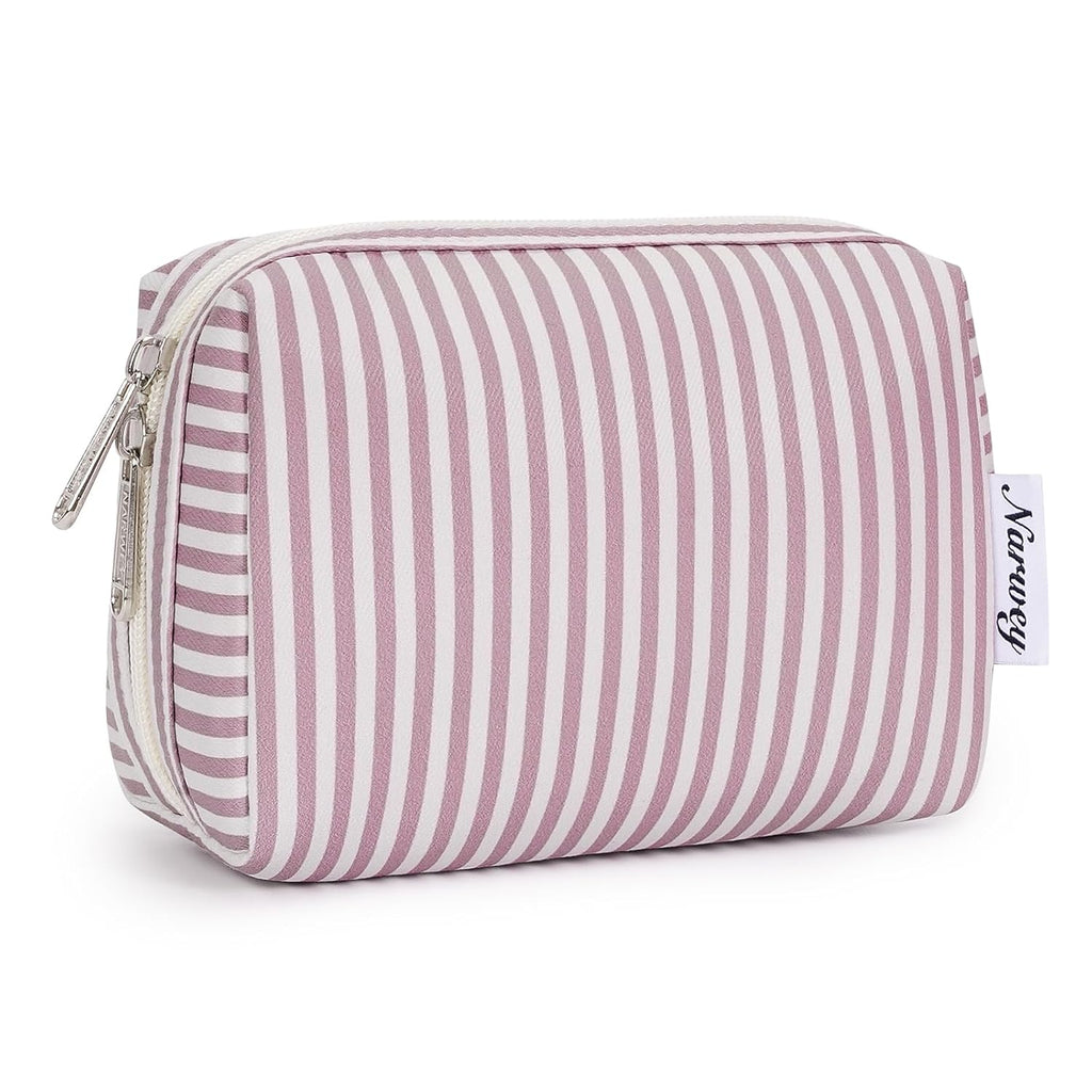 Checkered Makeup Bag Travel Cosmetic Bag Organizer Toiletry Bag Make up Bags with Compartments for Women Girls (Large, Light Checkerboard)