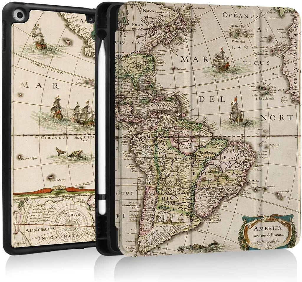 Case for Ipad 9Th/8Th/7Th Generation,Ipad 10.2 Inch Case Smart Folio Ipad 2021/2020/2019 Cover,Trifold Stand,Pencil Holder,Auto Sleep/Wake Up,Cute Aesthetic Designed,Romantic Paris