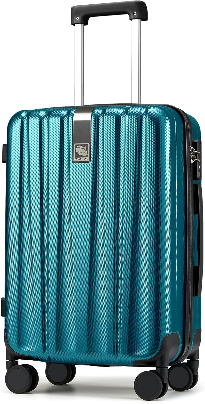 20 Inch Expandable Carry on Luggage 22X14X9 Airline Approved Lightweight PC Hard Shell Suitcases with Wheels Tsa Luggage Rolling Suitcase Travel Luggage Bag for Weekender(Cuba Sand Pink)