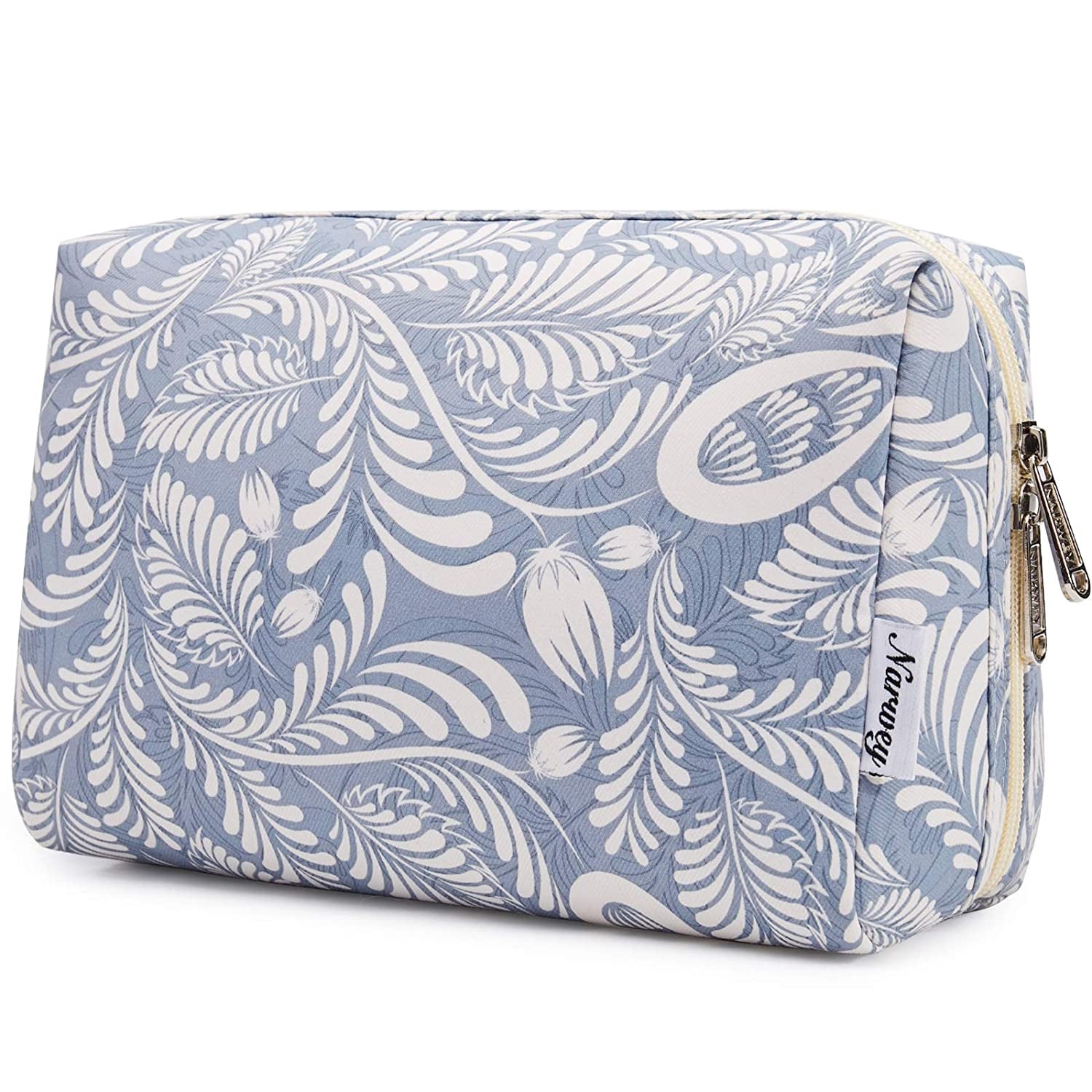 Checkered Makeup Bag Travel Cosmetic Bag Organizer Toiletry Bag Make up Bags with Compartments for Women Girls (Large, Light Checkerboard)