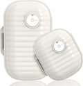 Travel Pill Organizer, 2 Pack Portable Pill Box 7 Day Small Pill Case Moisture Proof Daily Medicine Vitamin Container for Vitamins, Supplements Medication Tracker Travel Essentials (Small+ Large)
