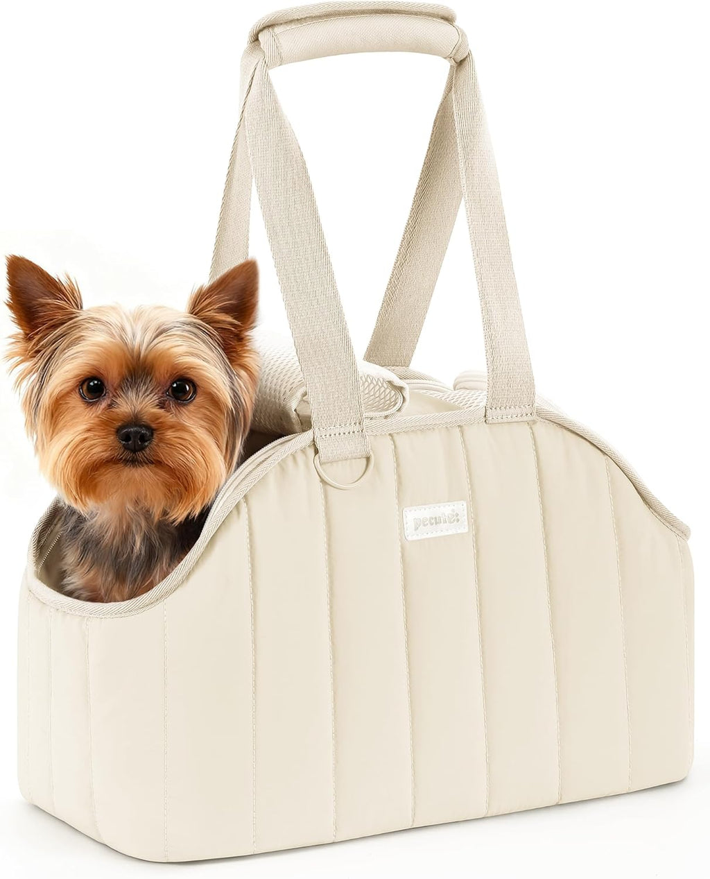 ​​ Dog Purse Carrier, Lightweight Dog Carriers for Small Dogs with Large Pockets, Dog Soft-Sided Carriers up to 9Lbs, Pet Carrier for Puppy Cat Rabbit, Suitable for Travel, Subway, Khaki