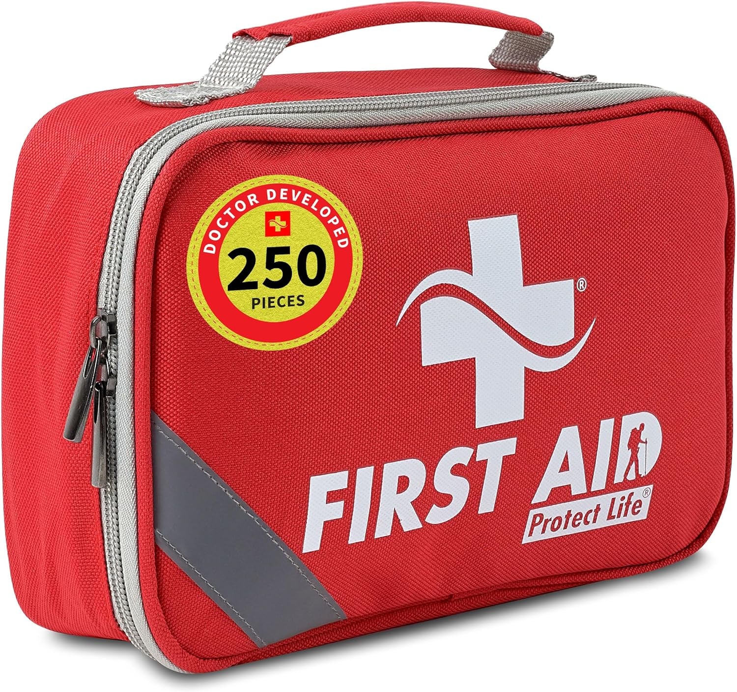 First Aid Kit for Home/Business, HSA/FSA Eligible Emergency Kit | Mini Travel First Aid Kit | Camping First Aid Kit Hiking | Small First Aid Kit for Car | Survival Medical Kit - 100Pcs