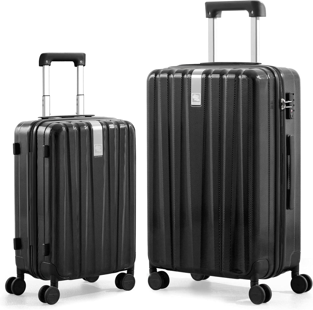 20 Inch Expandable Carry on Luggage 22X14X9 Airline Approved Lightweight PC Hard Shell Suitcases with Wheels Tsa Luggage Rolling Suitcase Travel Luggage Bag for Weekender(Cuba Sand Pink)